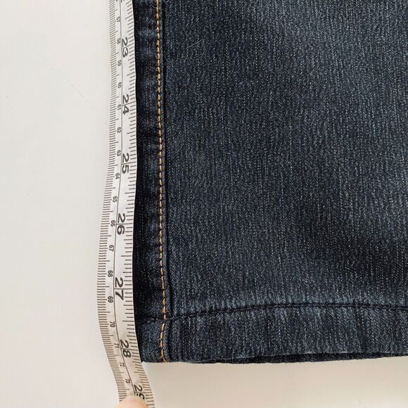 Women's Flecce Jeans High Rise Embroidered Size 30 Made in Korea - Picture 11 of 13